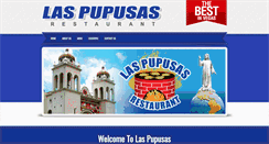 Desktop Screenshot of laspupusasrestaurant.com