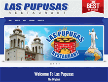 Tablet Screenshot of laspupusasrestaurant.com